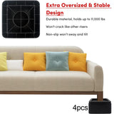 Maxbell 4 Pieces Furniture Bed Risers Square Bed Raising Blocks for Desk Table Couch