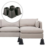 Maxbell Furniture Riser Stackable Anti Scratch Sofa Chair Leg Lifts for Table Couch 4 pieces