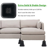 Maxbell Furniture Riser Stackable Anti Scratch Sofa Chair Leg Lifts for Table Couch 4 pieces