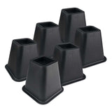 Maxbell Furniture Riser Stackable Anti Scratch Sofa Chair Leg Lifts for Table Couch 6 pieces