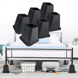 Maxbell Furniture Riser Stackable Anti Scratch Sofa Chair Leg Lifts for Table Couch 6 pieces
