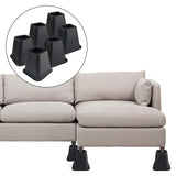Maxbell Furniture Riser Stackable Anti Scratch Sofa Chair Leg Lifts for Table Couch 6 pieces