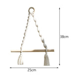 Maxbell Boho Towel Rack Bedroom Tissue Roll Hanger Hotel Macrame Toilet Paper Holder