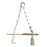Maxbell Boho Towel Rack Bedroom Tissue Roll Hanger Hotel Macrame Toilet Paper Holder