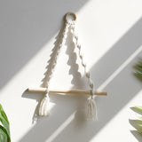 Maxbell Boho Towel Rack Bedroom Tissue Roll Hanger Hotel Macrame Toilet Paper Holder