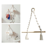 Maxbell Boho Towel Rack Bedroom Tissue Roll Hanger Hotel Macrame Toilet Paper Holder