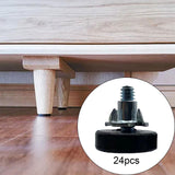 Maxbell 1/4inch Thread Adjustable Furniture Levelers Adjustable Table Chair Levelers