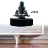 Maxbell 1/4inch Thread Adjustable Furniture Levelers Adjustable Table Chair Levelers