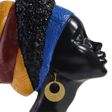 Maxbell African Woman Statue Lady Figurine for Living Room Bookcase Decoration