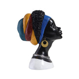 Maxbell African Woman Statue Lady Figurine for Living Room Bookcase Decoration