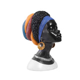 Maxbell African Woman Statue Lady Figurine for Living Room Bookcase Decoration