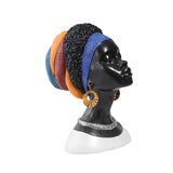 Maxbell African Woman Statue Lady Figurine for Living Room Bookcase Decoration