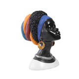 Maxbell African Woman Statue Lady Figurine for Living Room Bookcase Decoration
