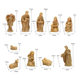 Maxbell 10x Religious Figures Statue Sculpture Decoration for Office Desktop Bedroom