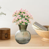 Maxbell Glass Flower Vase Round Ball Shaped Glass Vase for Dining Table Home Desktop L Gray 12cmx25cm