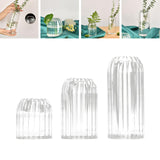 Maxbell Glass Vase Simple Flower Container Glass Bottle Flower Vases Plant Holder 9cmx10cm