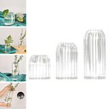 Maxbell Glass Vase Simple Flower Container Glass Bottle Flower Vases Plant Holder 9cmx10cm