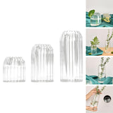 Maxbell Glass Vase Simple Flower Container Glass Bottle Flower Vases Plant Holder 9cmx10cm