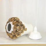 Maxbell Porcelain Ginger Jars Storage Pots Office Desk Ornament Ceramic Flower Vases 24.5cmx45cm