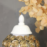 Maxbell Porcelain Ginger Jars Storage Pots Office Desk Ornament Ceramic Flower Vases 24.5cmx45cm