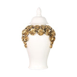 Maxbell Porcelain Ginger Jars Storage Pots Office Desk Ornament Ceramic Flower Vases 24.5cmx45cm