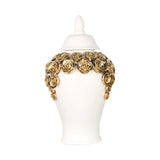 Maxbell Porcelain Ginger Jars Storage Pots Office Desk Ornament Ceramic Flower Vases 24.5cmx45cm