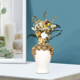 Maxbell Porcelain Ginger Jars Storage Pots Office Desk Ornament Ceramic Flower Vases 24.5cmx45cm