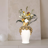 Maxbell Porcelain Ginger Jars Storage Pots Office Desk Ornament Ceramic Flower Vases 24.5cmx45cm