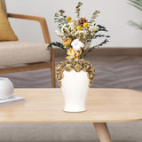Maxbell Porcelain Ginger Jars Storage Pots Office Desk Ornament Ceramic Flower Vases 24.5cmx45cm