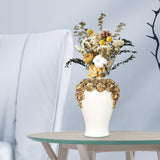 Maxbell Porcelain Ginger Jars Storage Pots Office Desk Ornament Ceramic Flower Vases 24.5cmx45cm