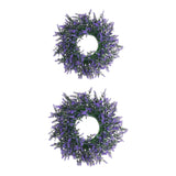 Maxbell Purple Swag Wreath Door Hanging Ornament for Thanksgiving Farmhouse Corridor Small