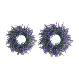 Maxbell Purple Swag Wreath Door Hanging Ornament for Thanksgiving Farmhouse Corridor Small