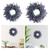 Maxbell Purple Swag Wreath Door Hanging Ornament for Thanksgiving Farmhouse Corridor Small