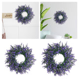 Maxbell Purple Swag Wreath Door Hanging Ornament for Thanksgiving Farmhouse Corridor Small