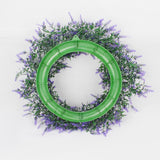 Maxbell Purple Swag Wreath Door Hanging Ornament for Thanksgiving Farmhouse Corridor Small