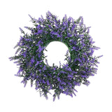 Maxbell Purple Swag Wreath Door Hanging Ornament for Thanksgiving Farmhouse Corridor Small