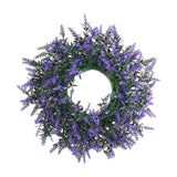 Maxbell Purple Swag Wreath Door Hanging Ornament for Thanksgiving Farmhouse Corridor Small