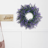 Maxbell Purple Swag Wreath Door Hanging Ornament for Thanksgiving Farmhouse Corridor Small