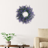 Maxbell Purple Swag Wreath Door Hanging Ornament for Thanksgiving Farmhouse Corridor Small