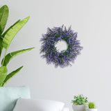 Maxbell Purple Swag Wreath Door Hanging Ornament for Thanksgiving Farmhouse Corridor Small
