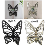Maxbell Butterfly Corner Shelf Decorative Wall Corner Shelf for Bedrooms Office Dorm Style A