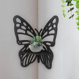 Maxbell Butterfly Corner Shelf Decorative Wall Corner Shelf for Bedrooms Office Dorm Style A