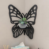 Maxbell Butterfly Corner Shelf Decorative Wall Corner Shelf for Bedrooms Office Dorm Style A