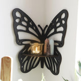 Maxbell Butterfly Corner Shelf Decorative Wall Corner Shelf for Bedrooms Office Dorm Style A