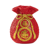 Maxbell Spring Festival Purse Bag Feng Shui Vase Ornament for Shelf Fireplace Mantel Style A