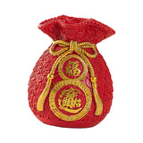 Maxbell Spring Festival Purse Bag Feng Shui Vase Ornament for Shelf Fireplace Mantel Style A