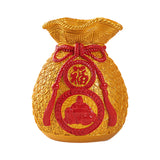 Maxbell Spring Festival Purse Bag Feng Shui Vase Ornament for Shelf Fireplace Mantel Style D