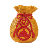 Maxbell Spring Festival Purse Bag Feng Shui Vase Ornament for Shelf Fireplace Mantel Style D