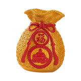 Maxbell Spring Festival Purse Bag Feng Shui Vase Ornament for Shelf Fireplace Mantel Style D