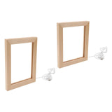 Maxbell LED Photo Frame Display Decoration Wood Picture Frame for Desk Bedroom Home 21cmx17cm